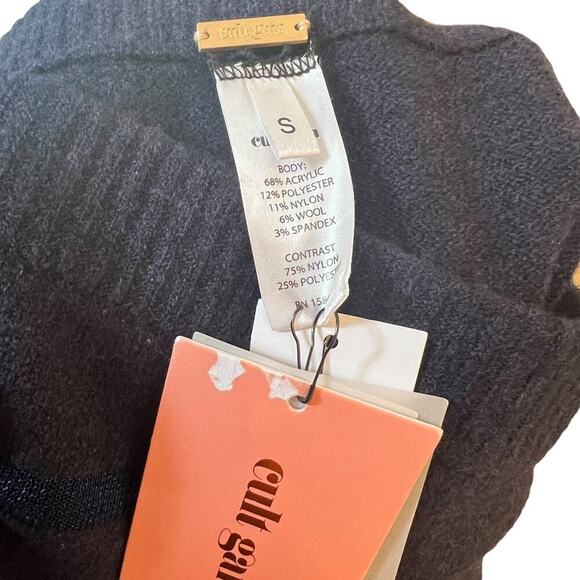 CULT GAIA Women's Mallory Midi Pencil Skirt Navy Blue S NWT - Picture 4 of 5